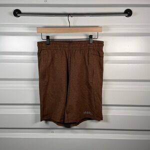 NOBULL Mens Heathered Brown Training Shorts Medium CrossFit Gym Athletic Workout